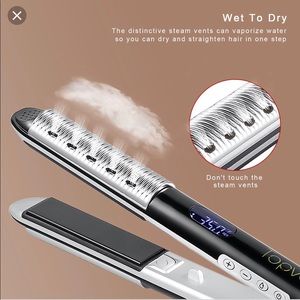 Wet to dry flat iron/straightener
